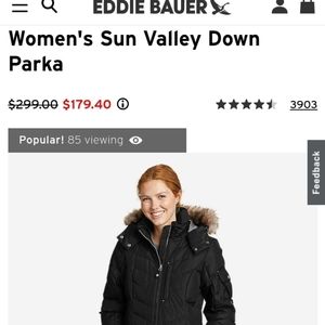 Women's Sun Valley Down Parka Black XS